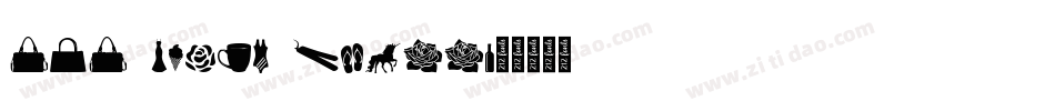 212 Girly Stuff字体转换